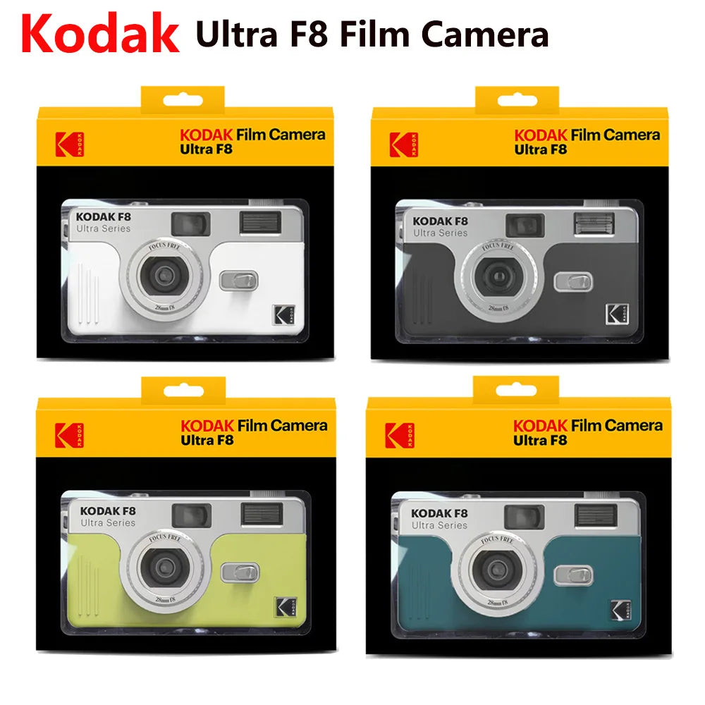 Classic Kodak Ultra F8 Film Camera  Ultra F9 / F9S 35mm Retro 135 Film Machine Manual Replaceable Reusable With Flash Function