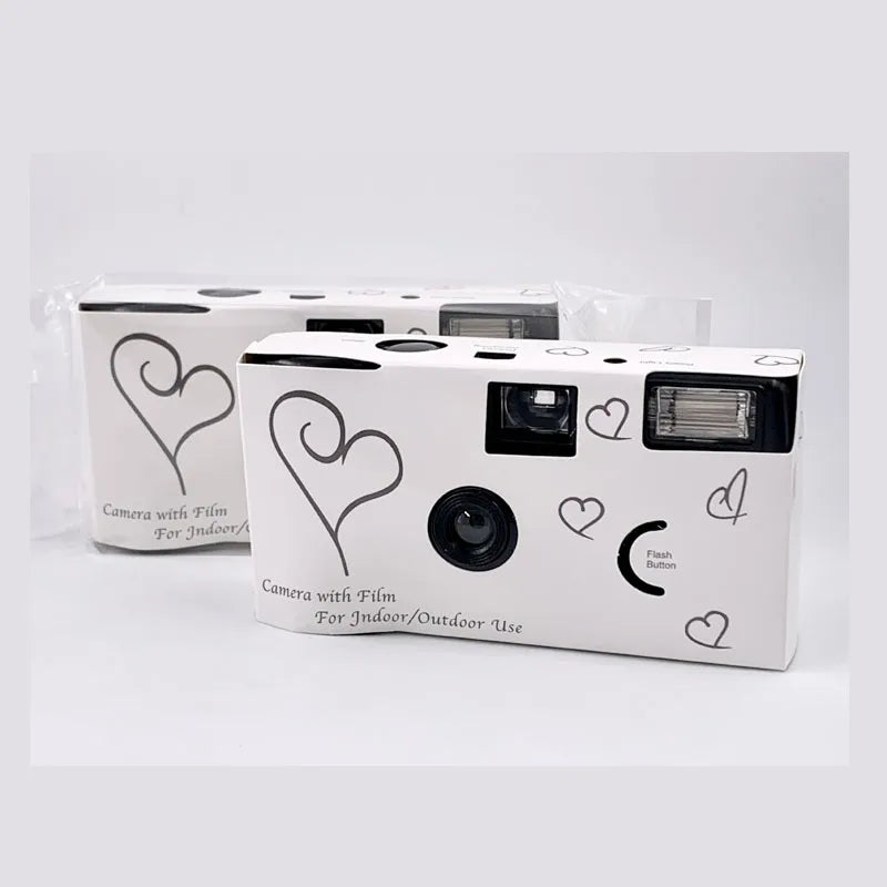 1-6PCS 35mm Film Camera Wedding Disposable Camera One Time 16/27 Roll Flash Camera for Anniversary Birthday Gift Party Vacation