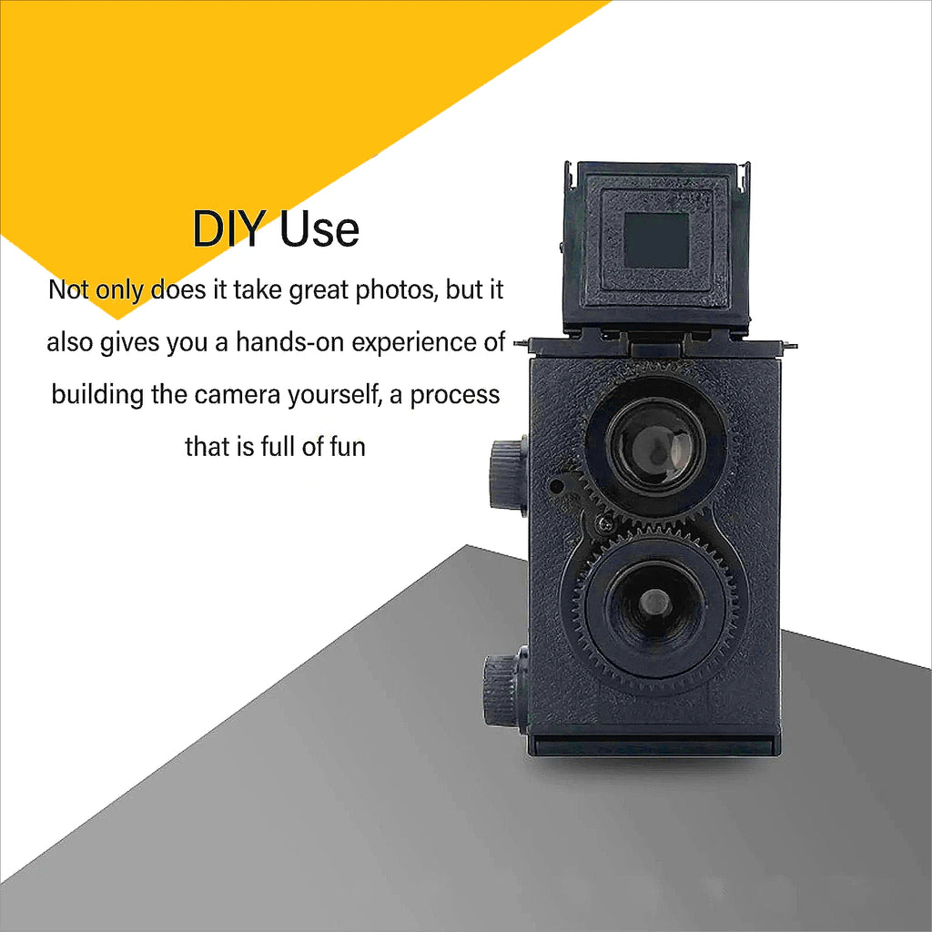 35MM Dual Lens TLR Film Camera DIY Classic Retro Double Reflex 135 Film Compatible Classic Film Camera for Photography