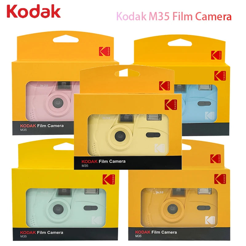Kodak M35 Manual Reusable Film Camera Kodak 135 Retro Film Camera Non-Disposable Portable Professional 35mm Film Camera Ins Gift