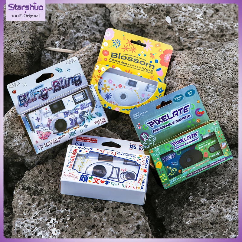 BLING-BLING Y2K Film Camera Disposable Camera iso400 27 special effectsSuitable as a gift